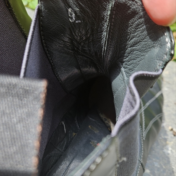 Miu miu Bubble Sole Boot leather black prada dress boots square toe bubble sole - Picture 6 of 16